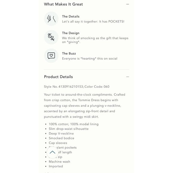 NWT Size 1X - Anthropologie The Tommie Cotton Zip-Front Midi Dress (NWT US$ 178) - Picture 9 of 16